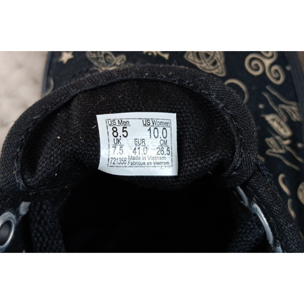 Vans Authentic Witchy Vibes Skate Shoe - Black 8.5 Mens 10 Womens - Picture 10 of 10